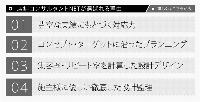 店舗コンサルタントNETが選ばれる理由